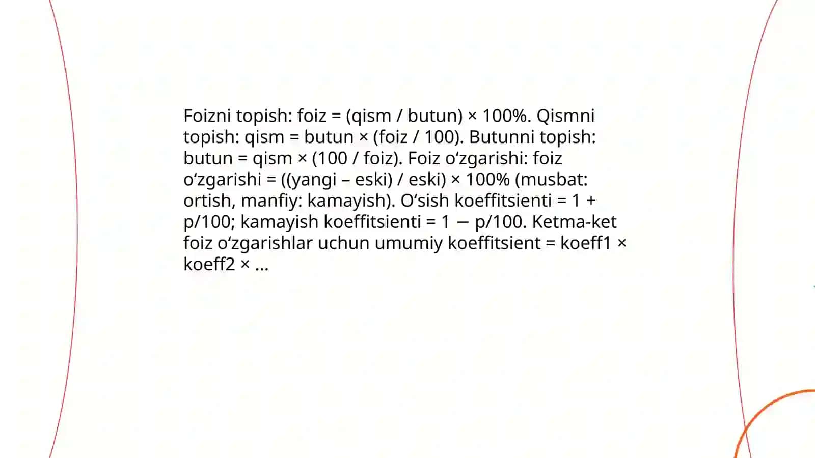 Nispiy miqdorlardan foydalanish usuli 4