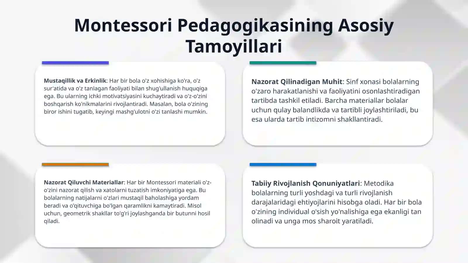 M. MONTESSORINING JADALLASHTIRISH METODIKASI 4