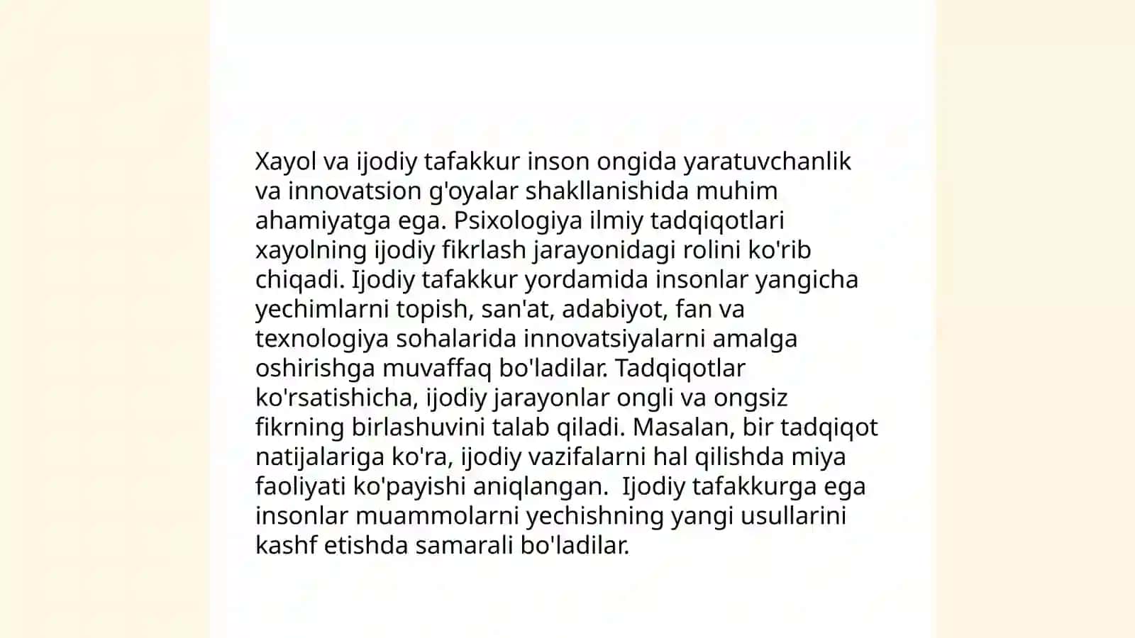 Xayol jarayonlari xayol turlari 4