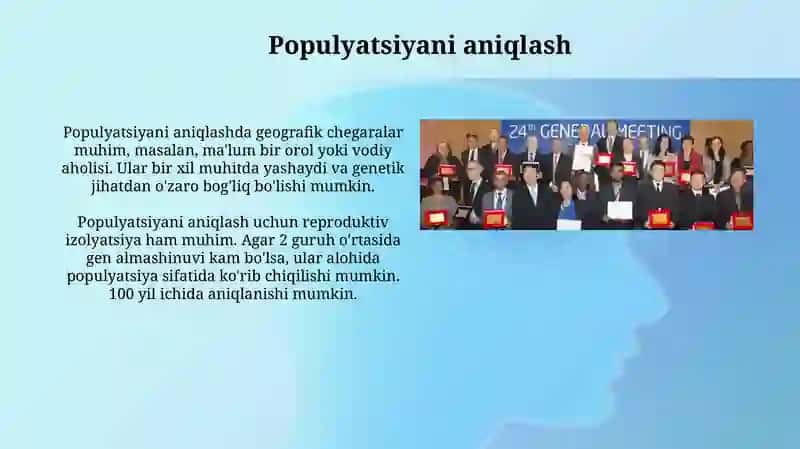 Antropogenitika usullari: populyatsion statistik usul 4