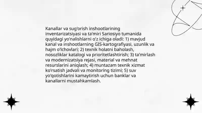 Sariosiyo tumani meliorativ holati 4