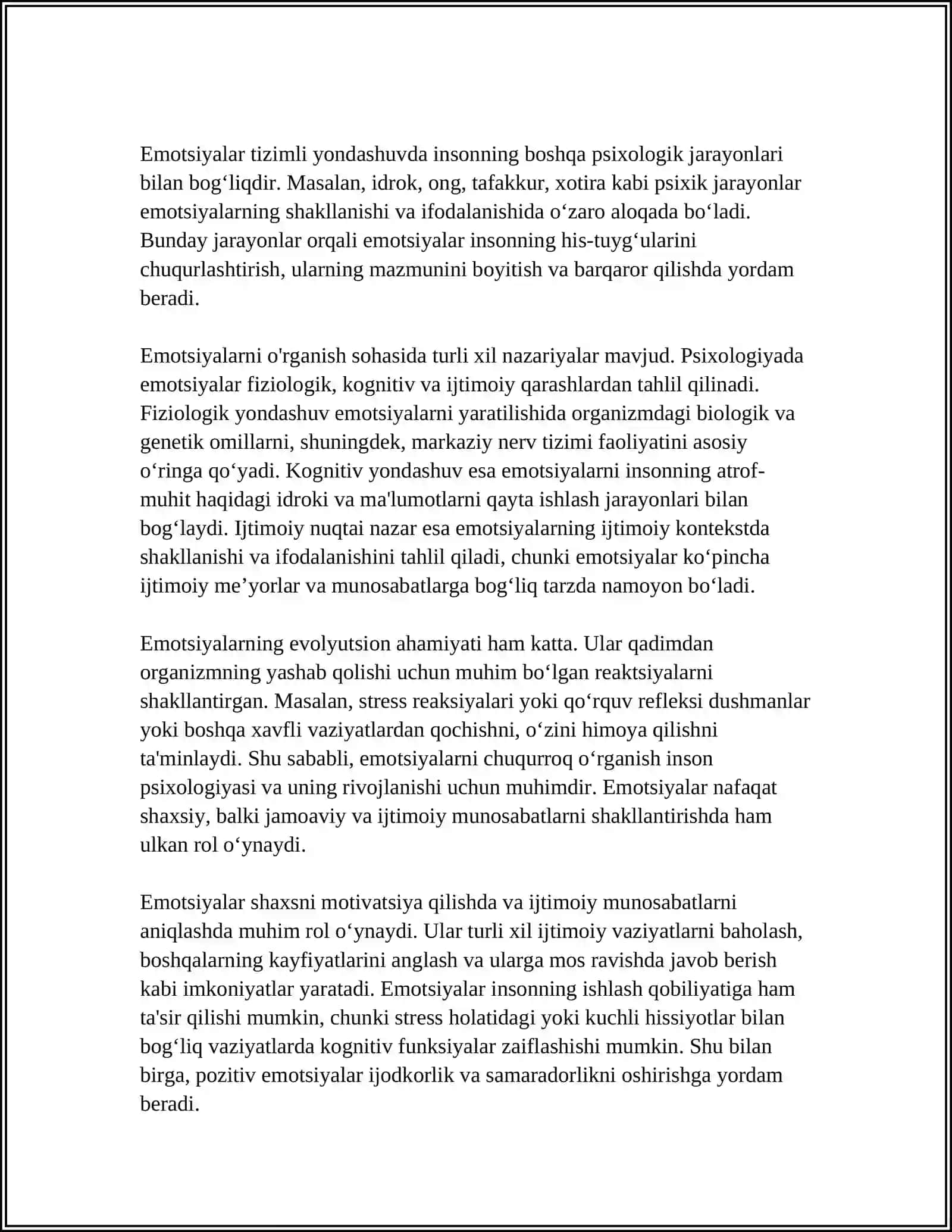 EMOTSIYA HAQIDA TUSHUNCHA 4