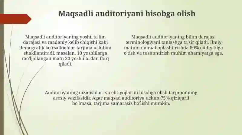 Tarjimaning pragmatik masalalari 4