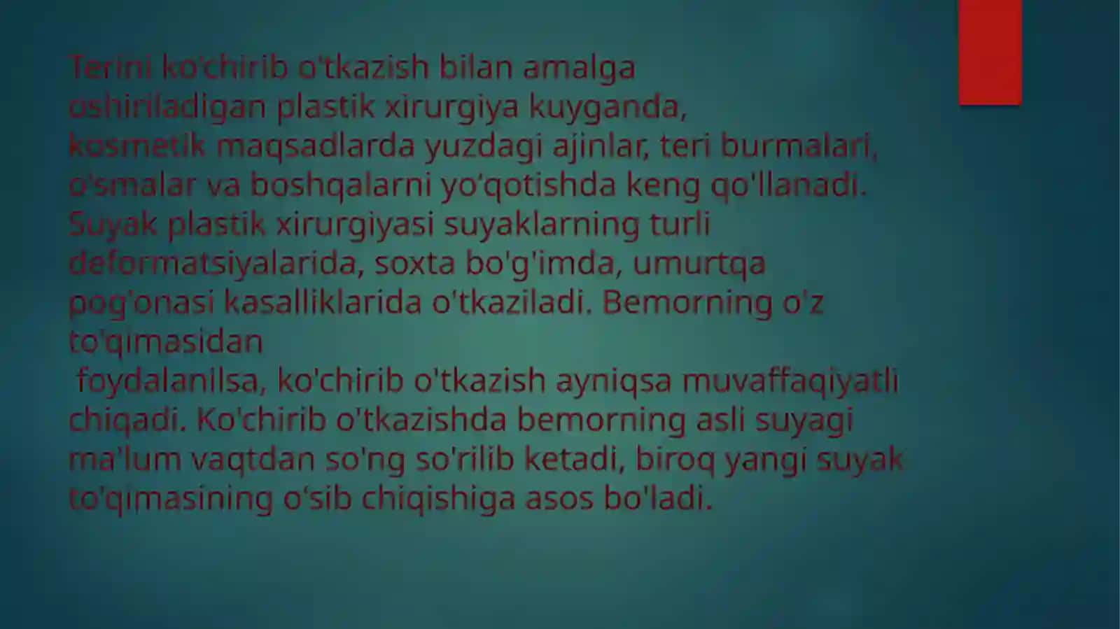 YUZDAGI PLASTIK OPERATSIYALAR XUSUSIYATLARI 4