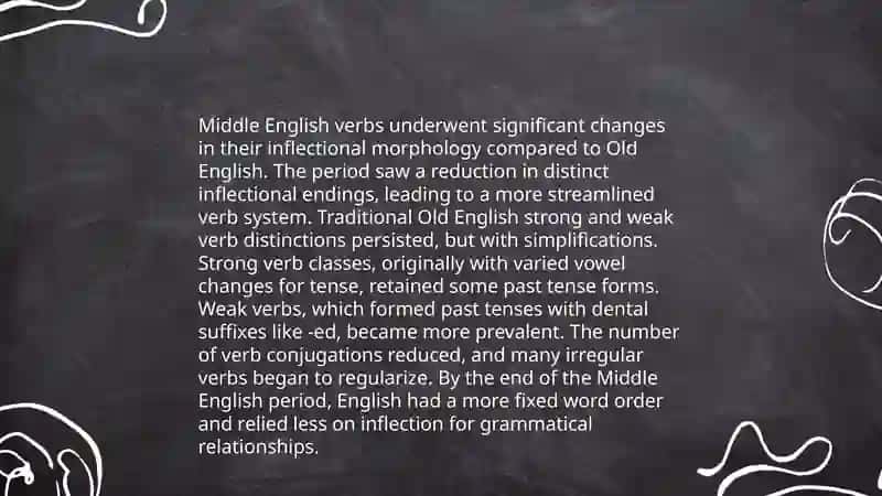 Comparison of Verbs in Old and Middle English 4
