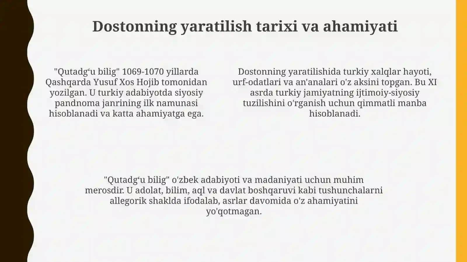 “Qutadgʻu bilig” dostoni 4