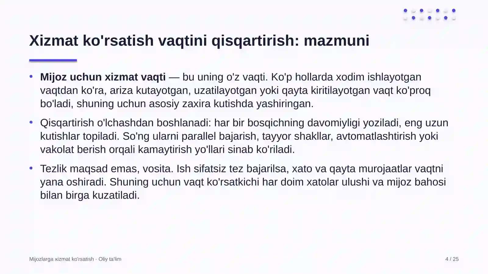 Beton zavodlarida xizmat ko'rsatish vaqtini qisqartirish 4