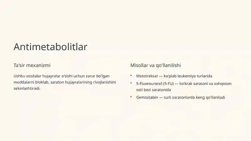 Xavfli O'smalarga Qarshi Vositalar 4