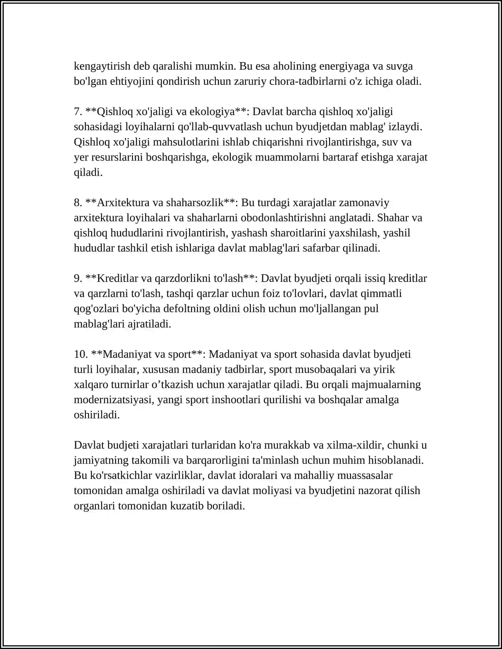 DAVLAT BUDJETI XARAJATLARI IJROSI HISOBI 4