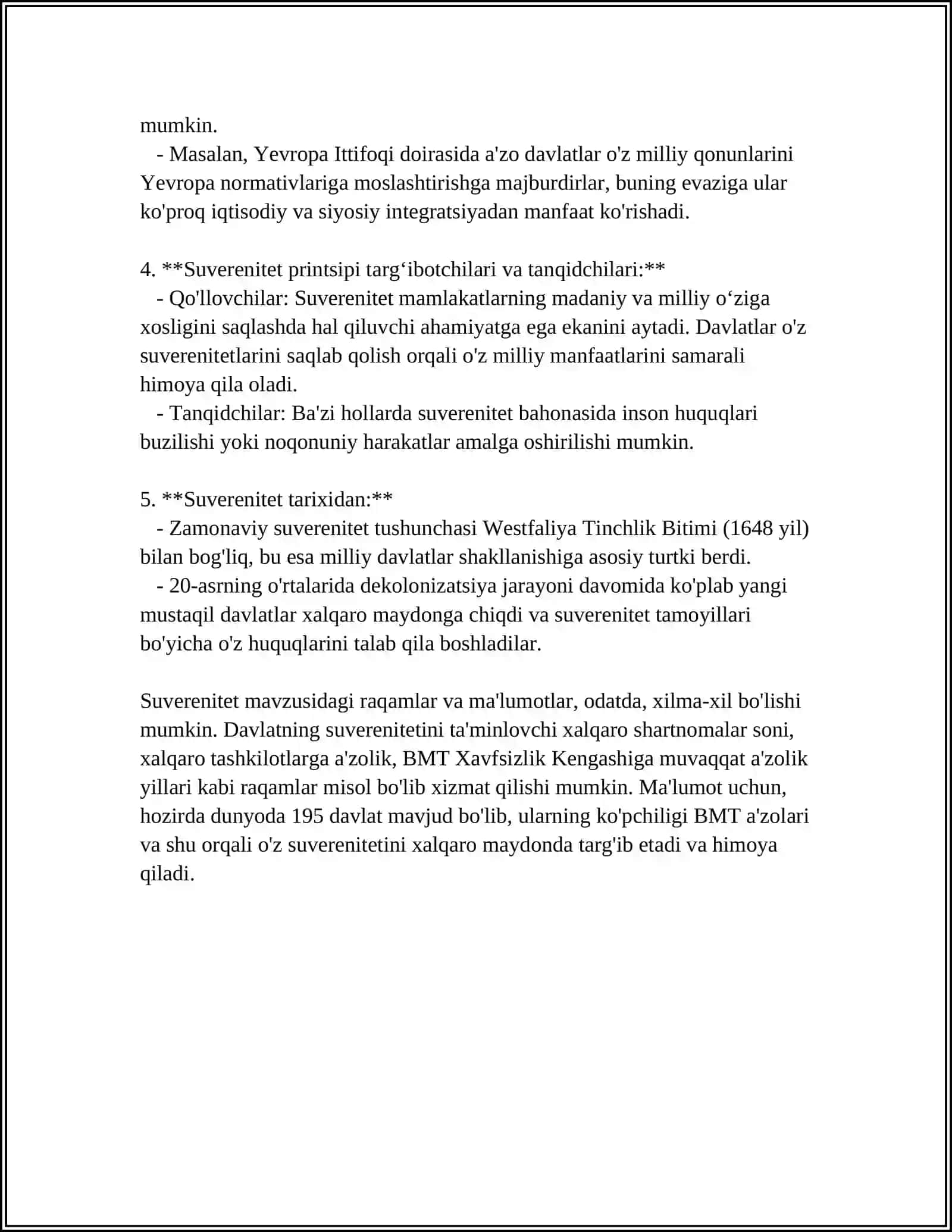 O’ZBEKISTON RESPUBLIKASI KONSTITUTSIYASINING ASOSIY TAMOYILLARI 4