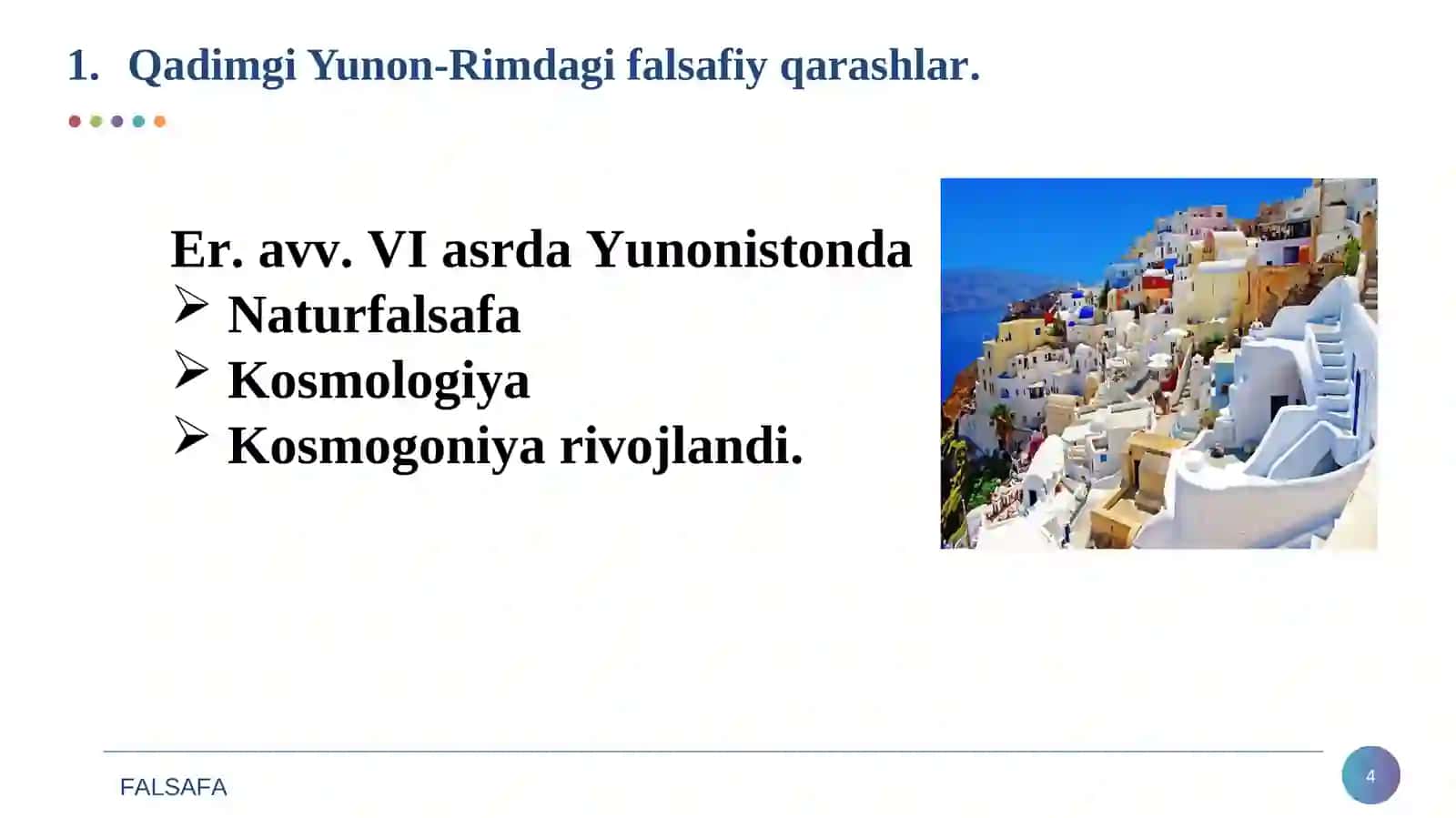 Rеjа: Qadimgi Yunon-Rimdagi falsafiy qarashlar 4
