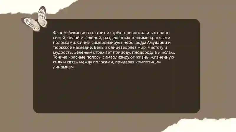 Флаг Узбекистана 4