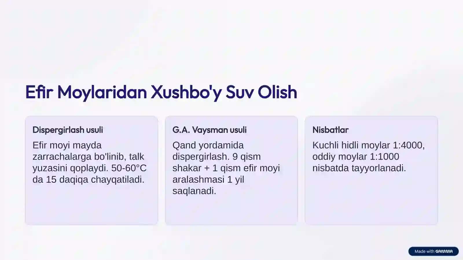 Xushbo'y Suvlar va Suvsiz Eritmalar Texnologiyasi 4