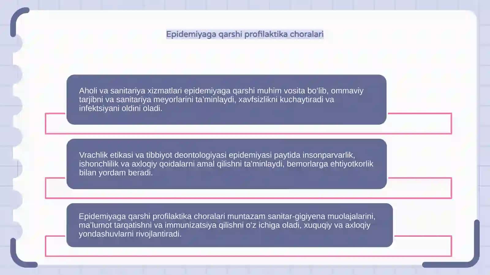 Aholi va sanitariya xizmatlarining asosiy vazifalari 4