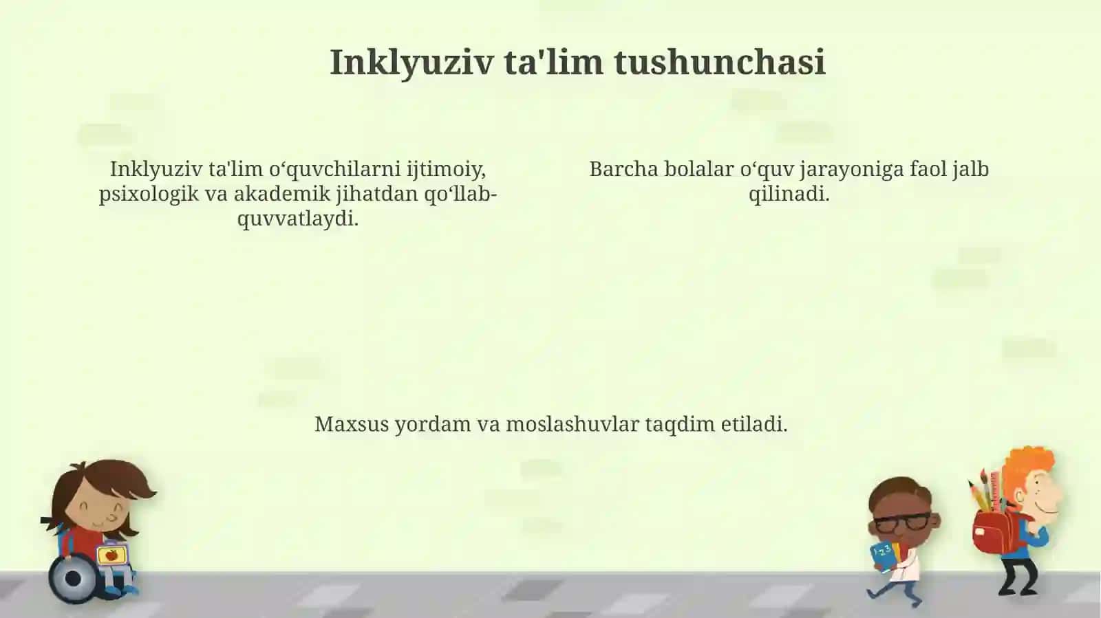 Inklyuziv va birgalikda o‘qitish 4