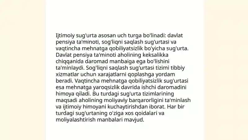 Ijtimoiy ta'minot xarajatlari 4