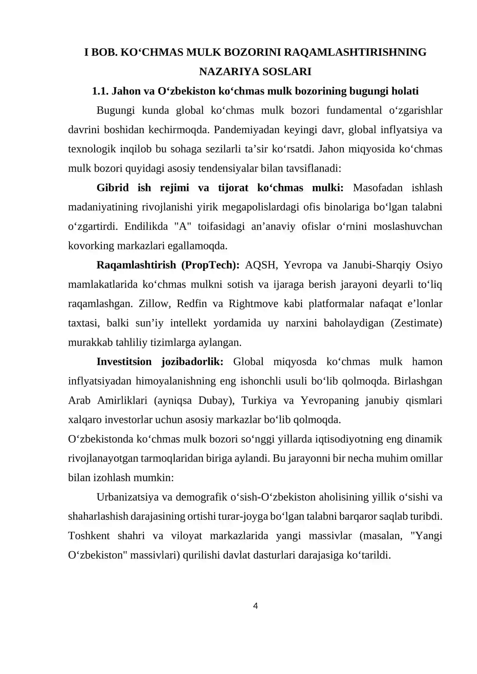 BOB. KO‘CHMAS MULK BOZORINI RAQAMLASHTIRISHNING NAZARIYA SOSLARI 4