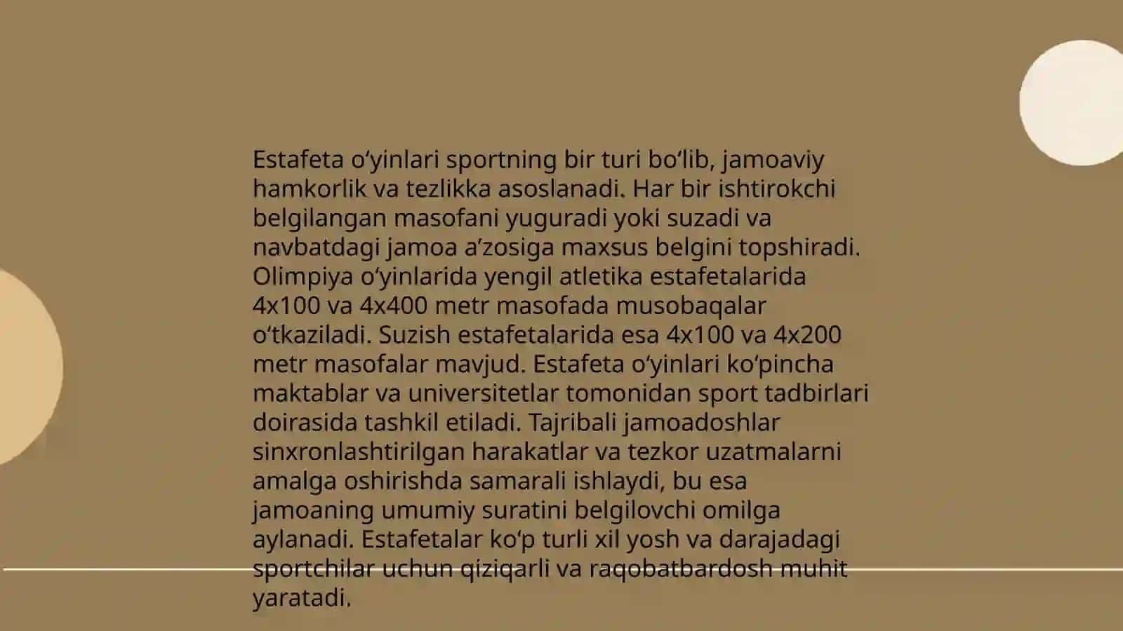 Gimnastika elementlaridan estafetalar o‘tkazish 4