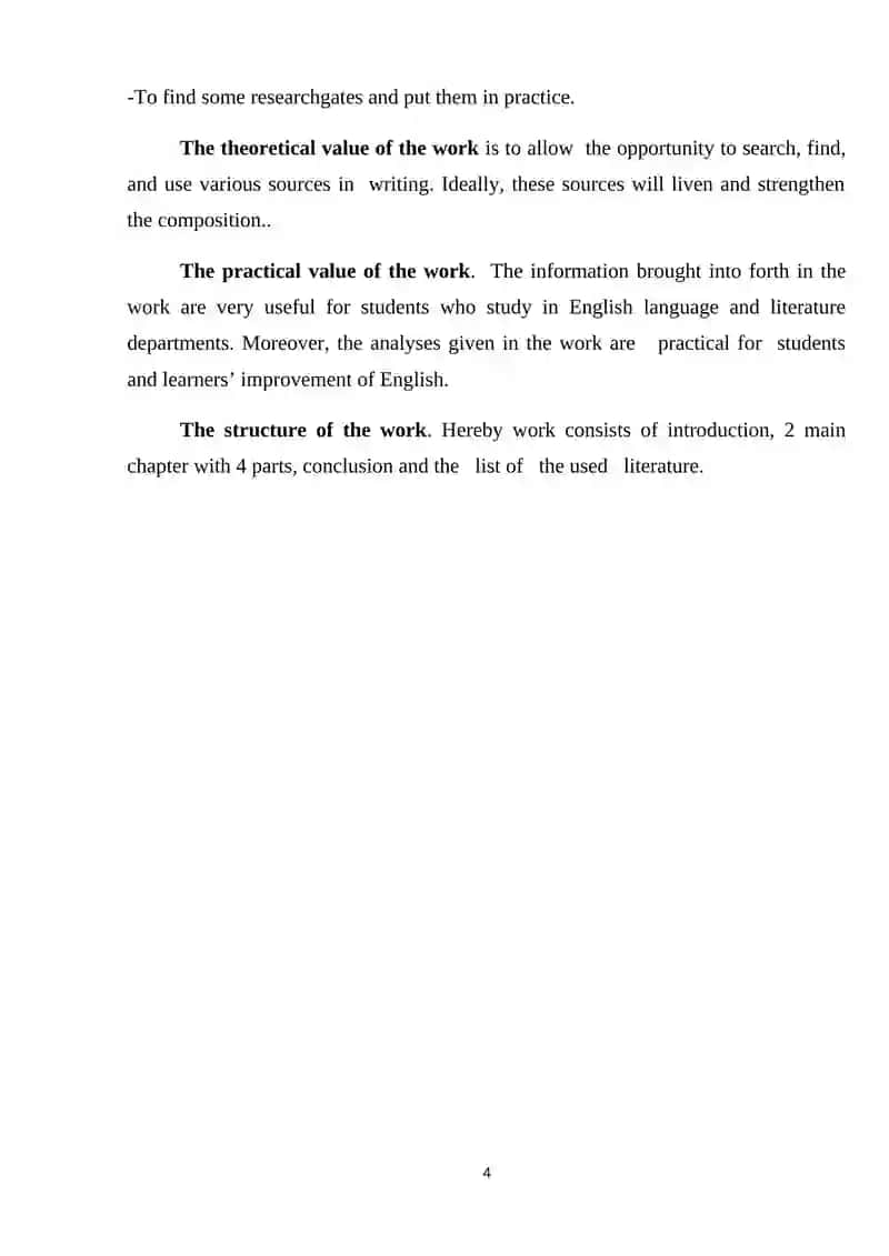 GERMAN BORROWINGS AND THEIR INFLUENCE ON ENGLISH LANGUAGE 4