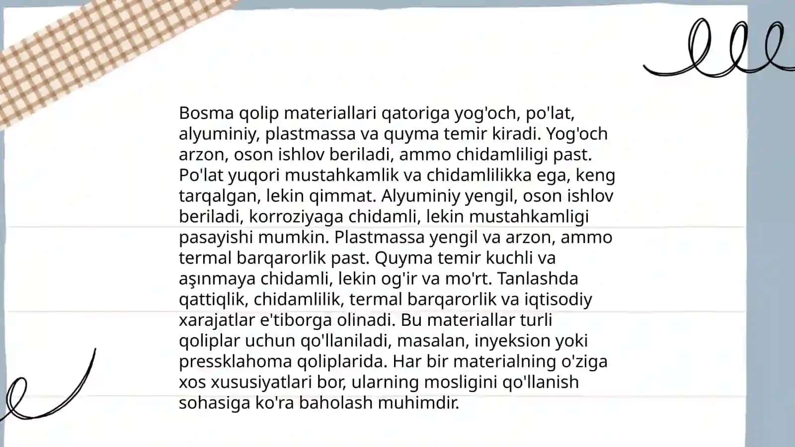 Bosma qolip texnalogiyasini loyihalash 4