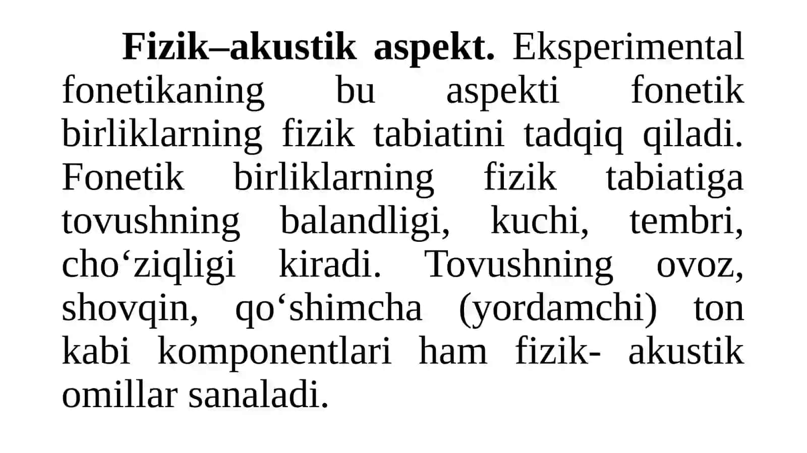 Unlilar Tasnifi va Tafsifi 4