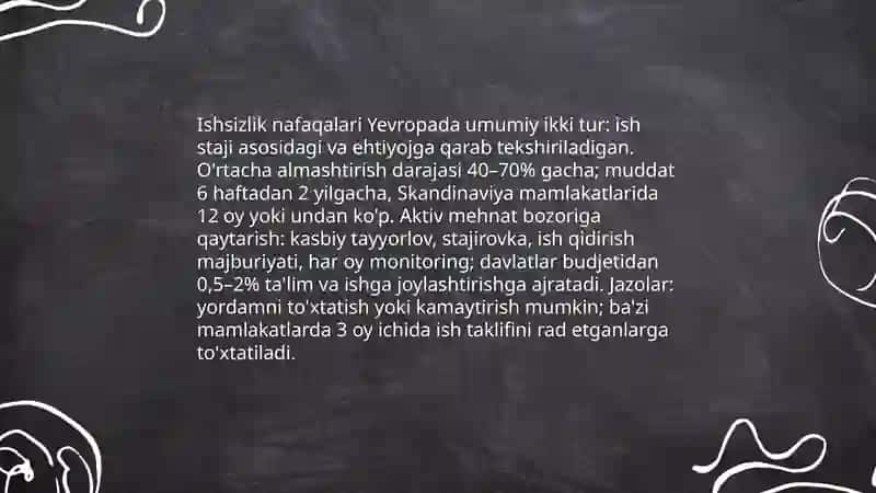 Yevropa mamlakatlarida aholining ijtimoiy himoyasi 4