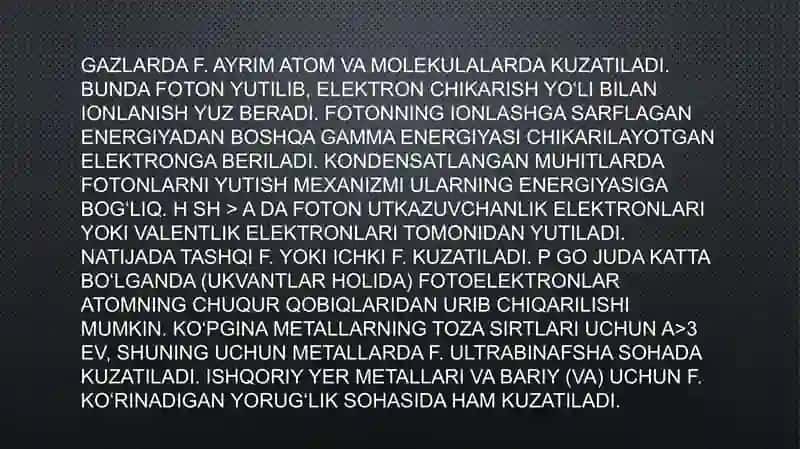 Metallarda elektr toki va fotoeffekt 4