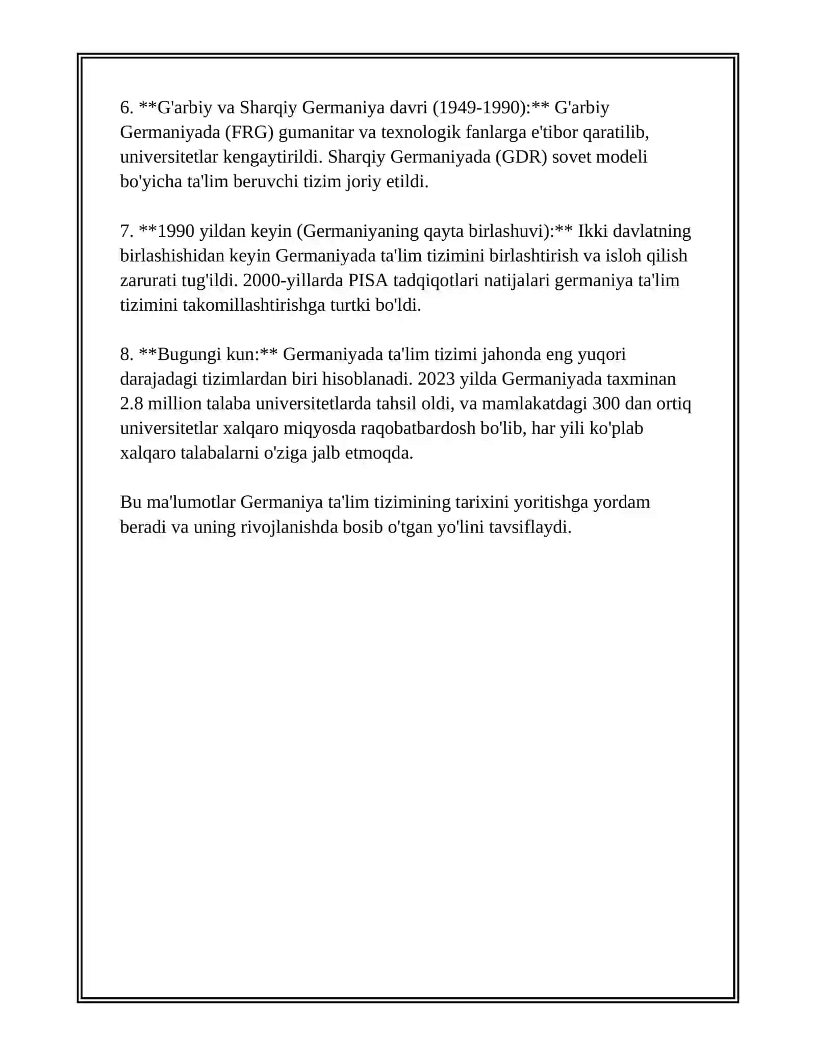 REFERAT Mavzu: GERMANIYA DUAL TA'LIM TIZIMI 4