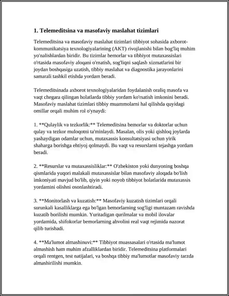TIBBIYOT MASALALARINI YECHISHDA AXBOROT KOMUNIKATSIYA TEXNALOGIYALARI 4
