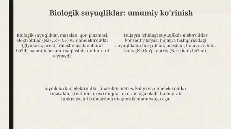 Biologik suyuqliklar turie 4