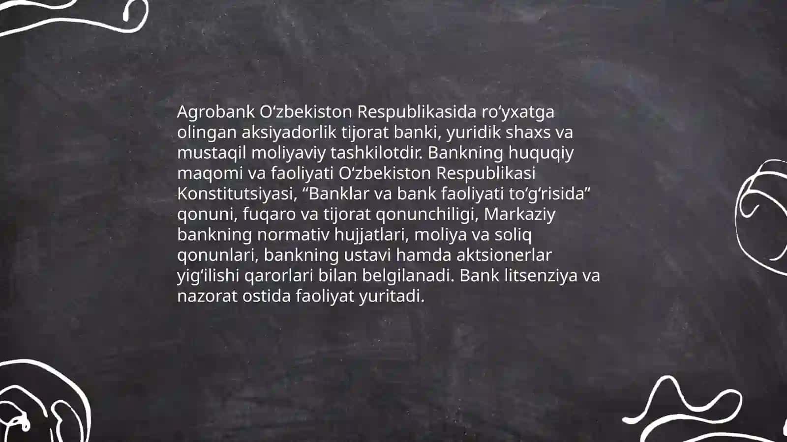 Agrobank Aksiyadorlik Tijorat bankining tashkil etilishi va bugungi kundagi faoliyati 4