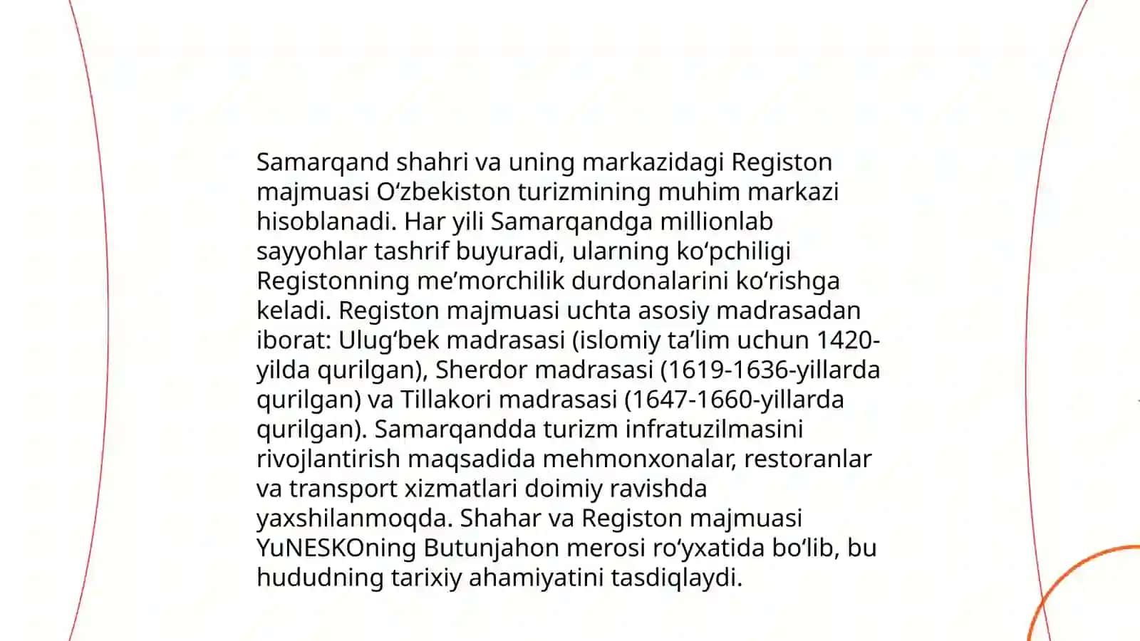 Òzbekistondagi tarixiy obidalar va global turizm: "Kelajak istiqbollari" 4