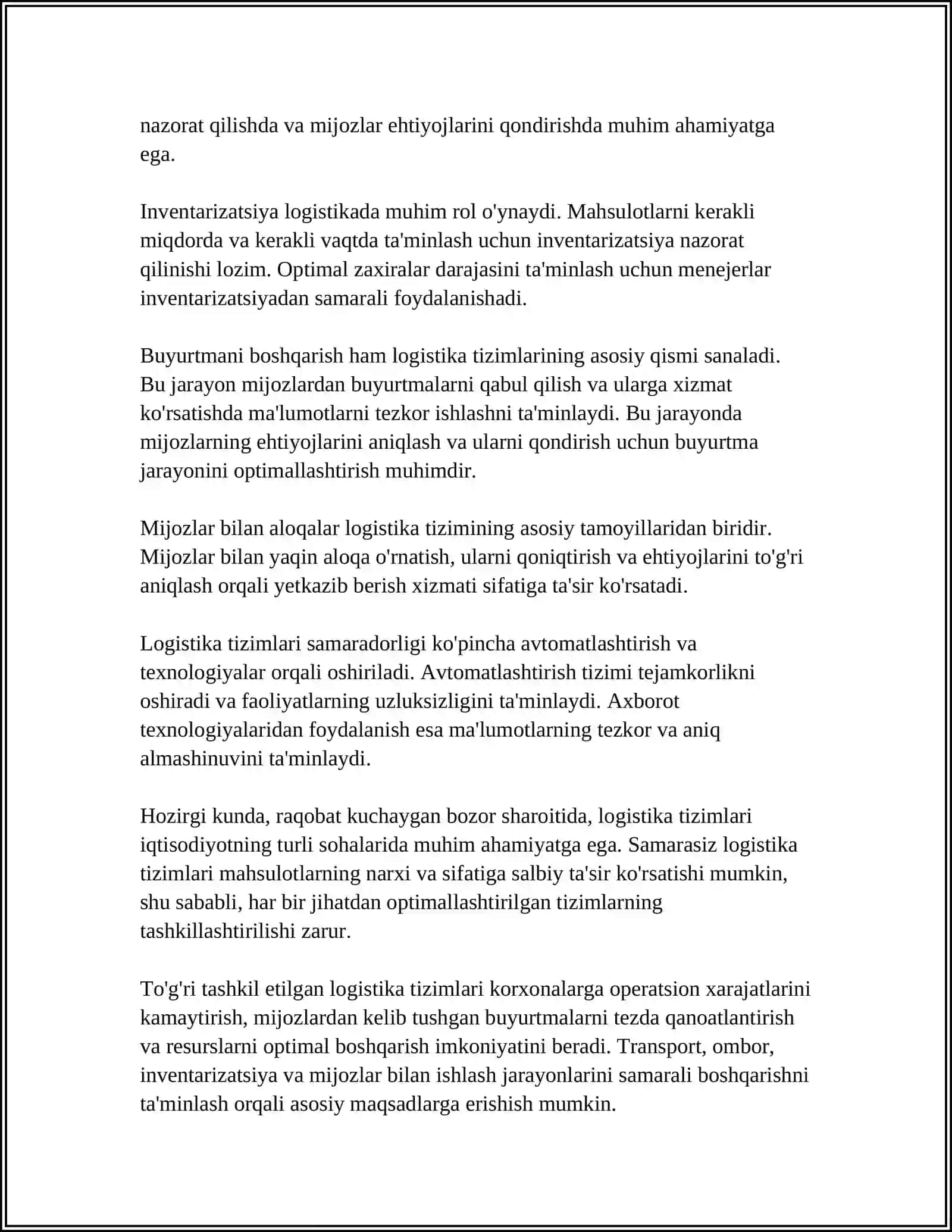 LAGISTIKA TIZIMLARI 4