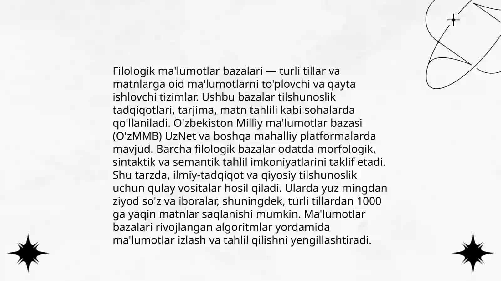 Filologik axborot tizimlari 4