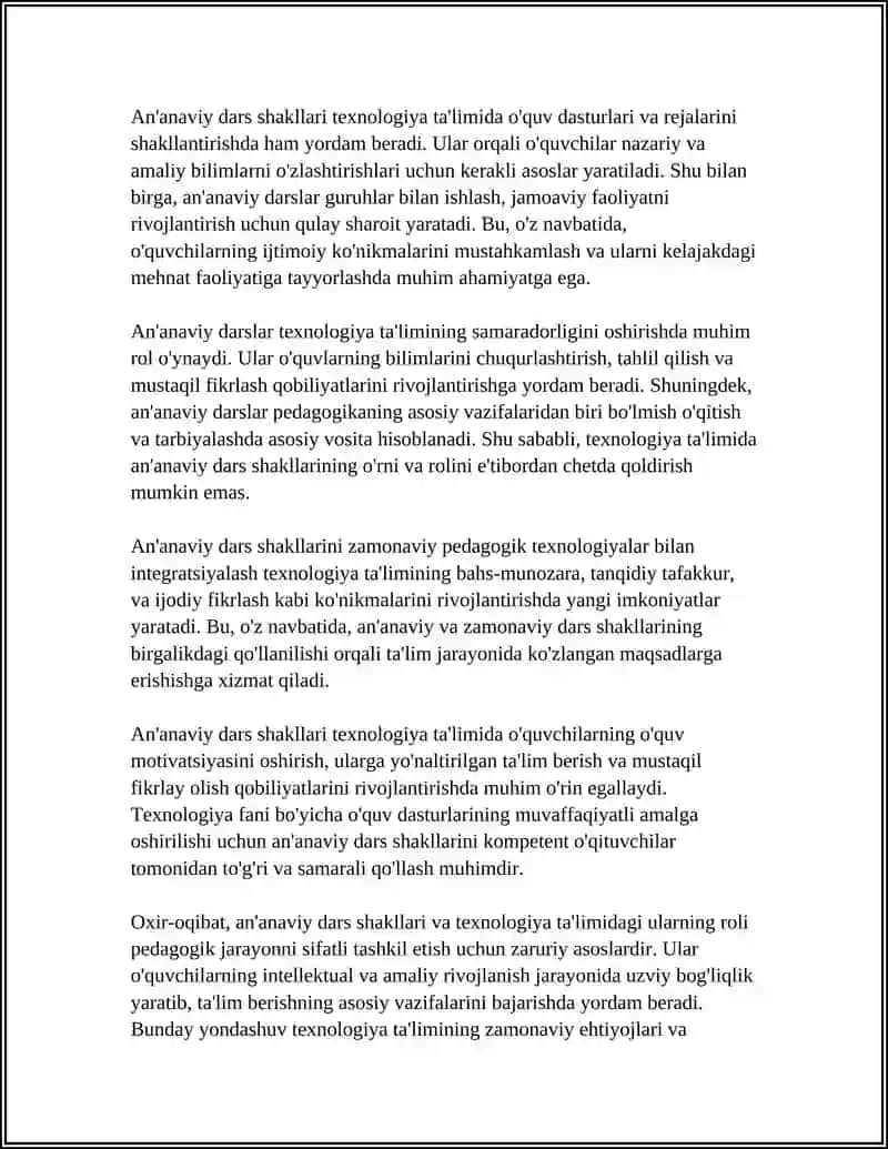 TEXNALOGIYA TAʼLIMINING SHAKL VA METODLARI 4