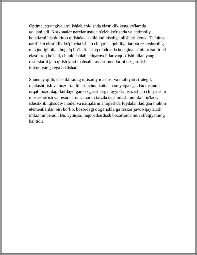ELASTIKLIK TUSHUNCHASI VA UNING TURLARI 4