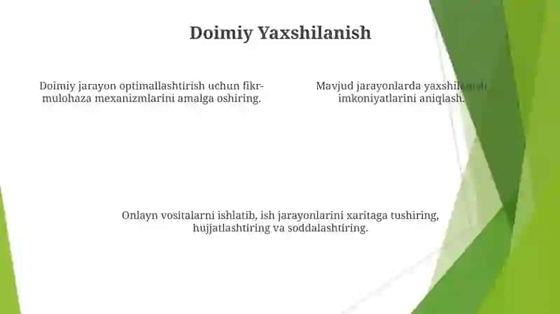 Jarayonlarni Tashkil Etish 4