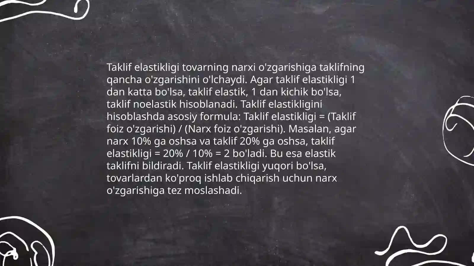 Iqtisodiy elastiklik 4
