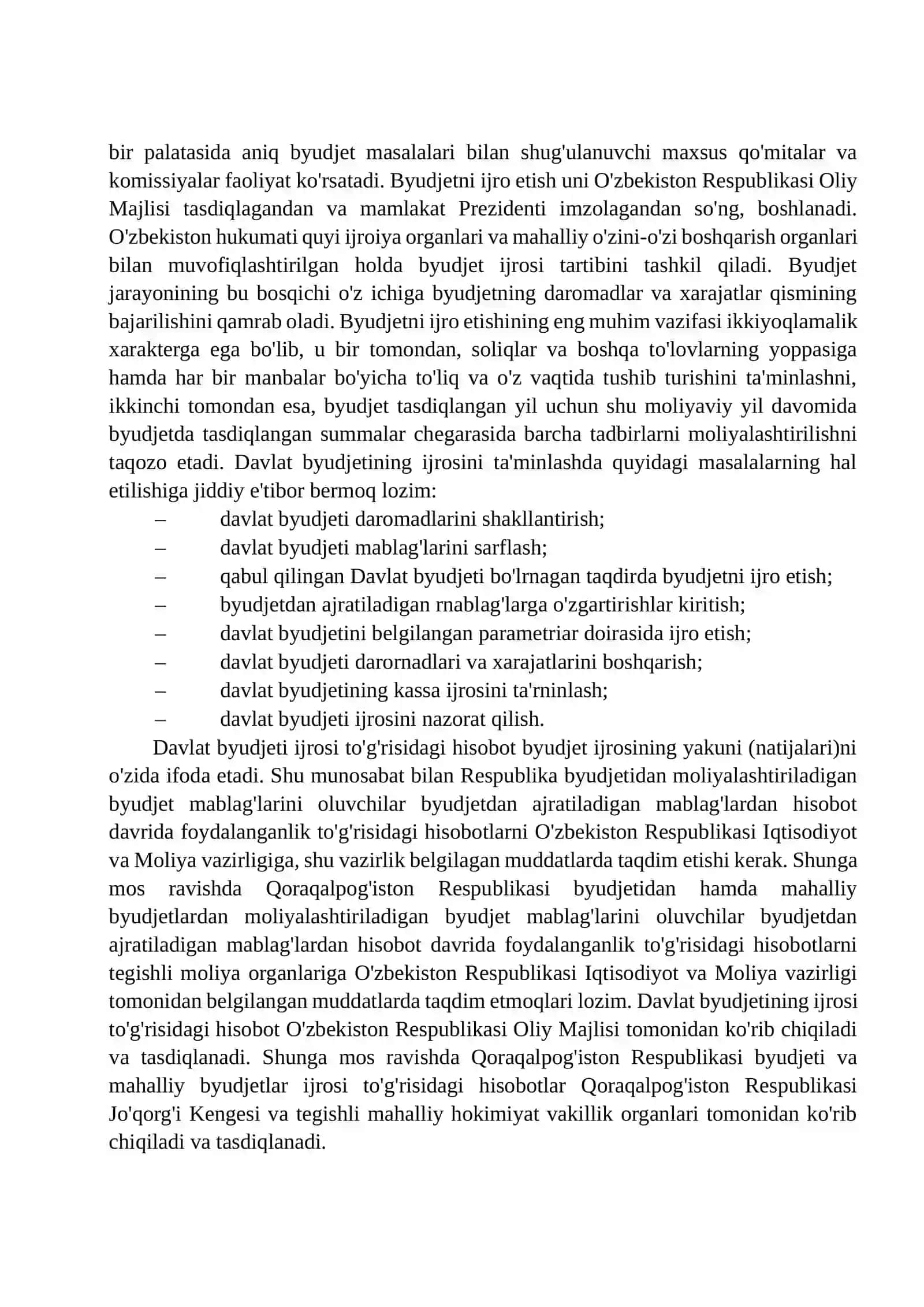 BYUDJET JARAYONI MUSTAQIL ISHI 4