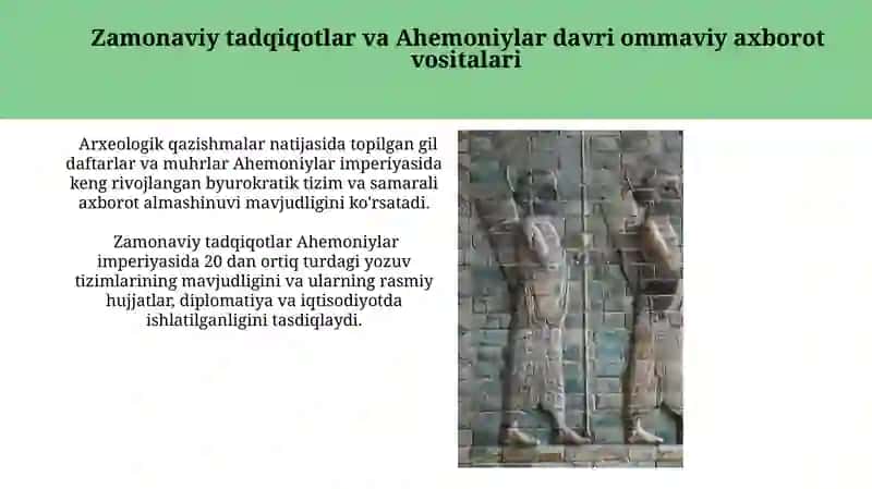 Qadimgi Midiya. Ahamoniylar davrida Eron sivilizatsiyasi 4