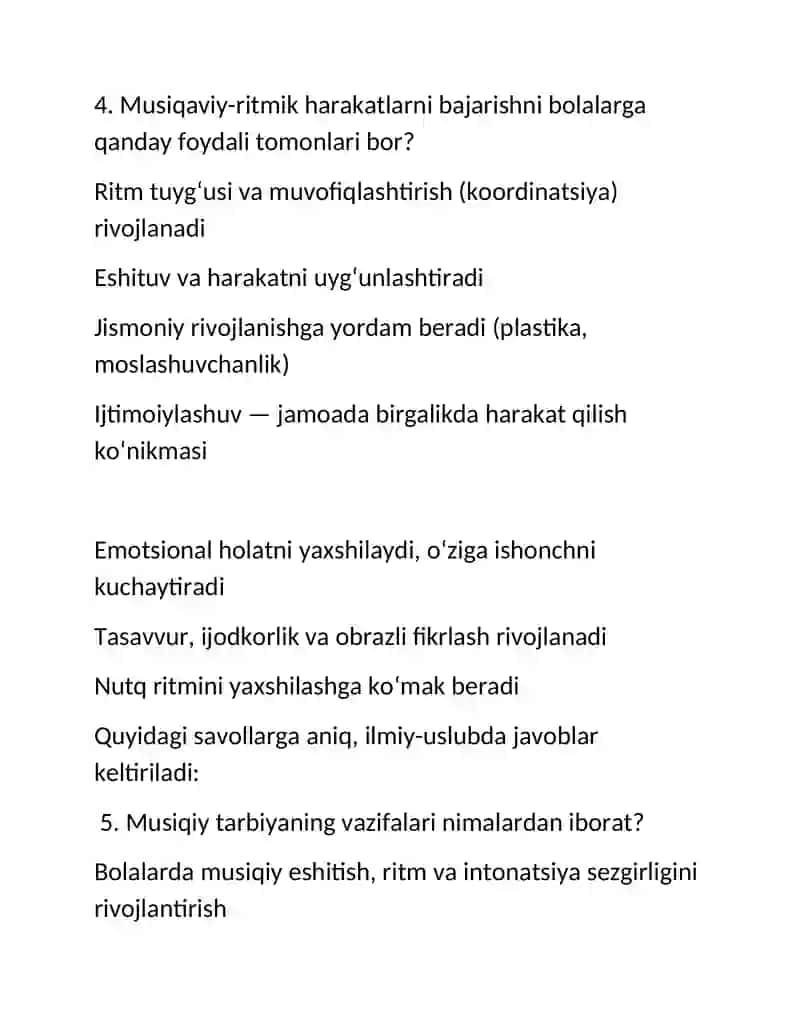 Bolalarning musiqaviy badiiy didini rivojlantirish 4