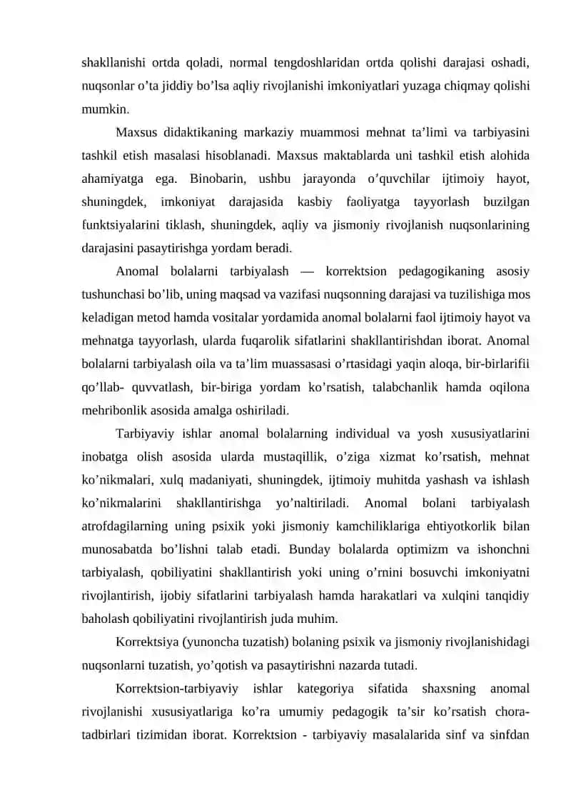 Korreksion pedagogika asoslari. Inklyuziv ta’lim 4