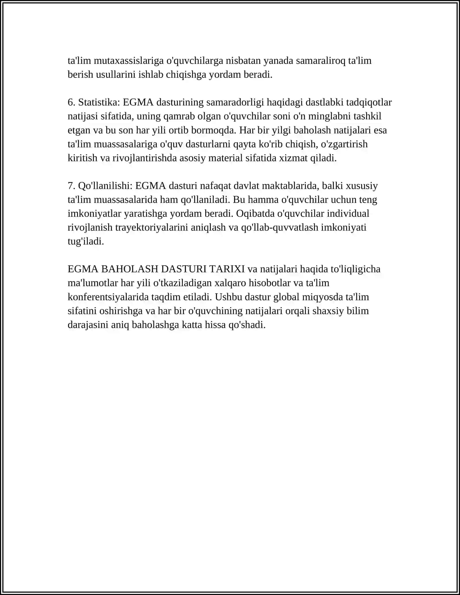 EGMA BAHOLASH DASTURI TARIXI 4