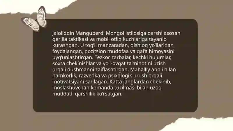 Jaloliddin Manguberdi Vatan himoyachisi 4