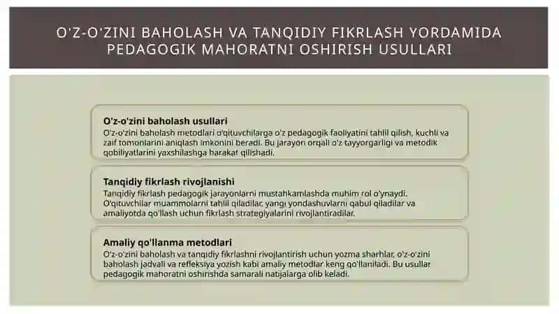 Pedagogik refleksiya asoslari 4