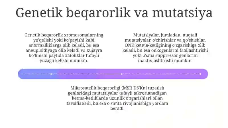 Karsinogenezning asosiy mexanizmlari 4