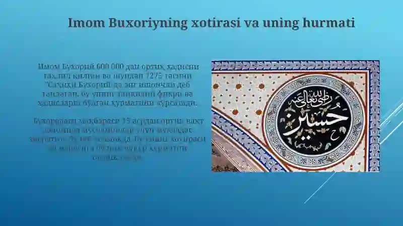 Imom al-Buxoriy buyuk muhaddis alloma 4