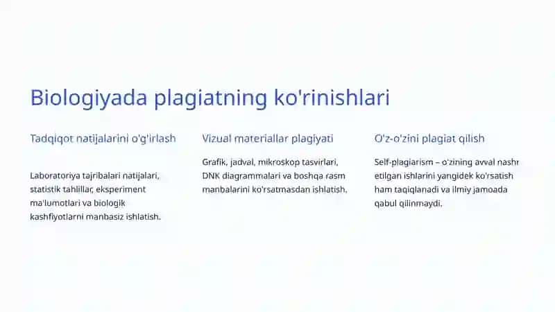 Biologiyada Plagiat va Akademik Halollik 4