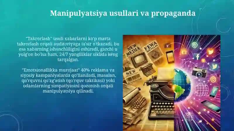 Axborot manipulyatsiyasi - usullari va ta'siri 4