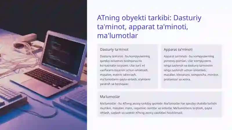 Axborot Texnologiyalari: Obyektlar va Metodlari 4